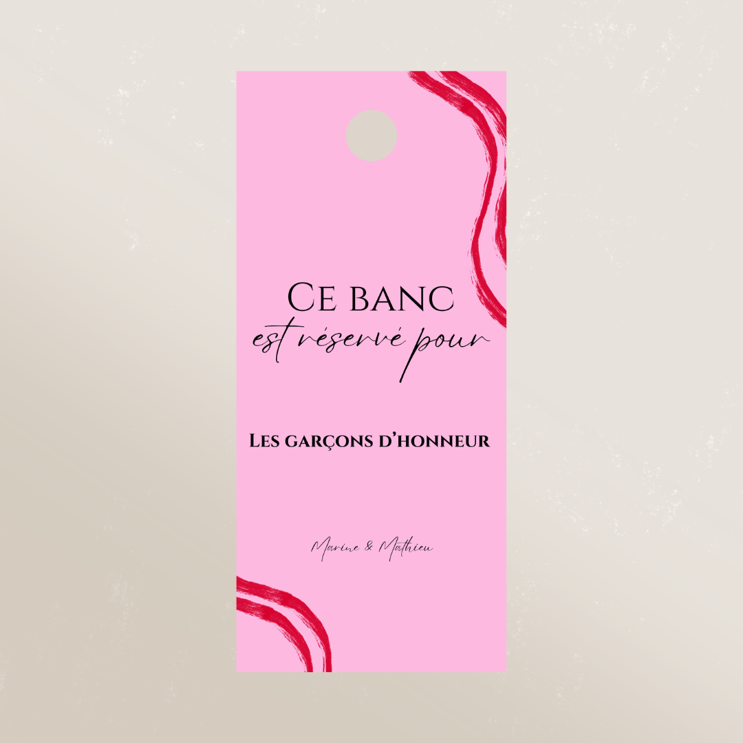 Étiquette réservation de places