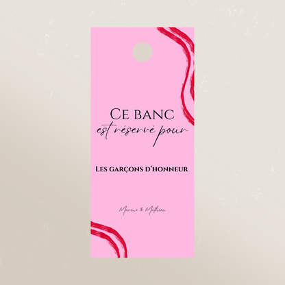 Étiquette réservation de places