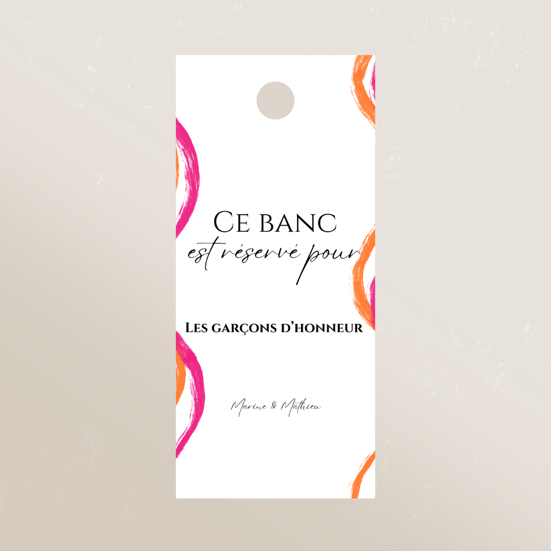 Étiquette réservation de places