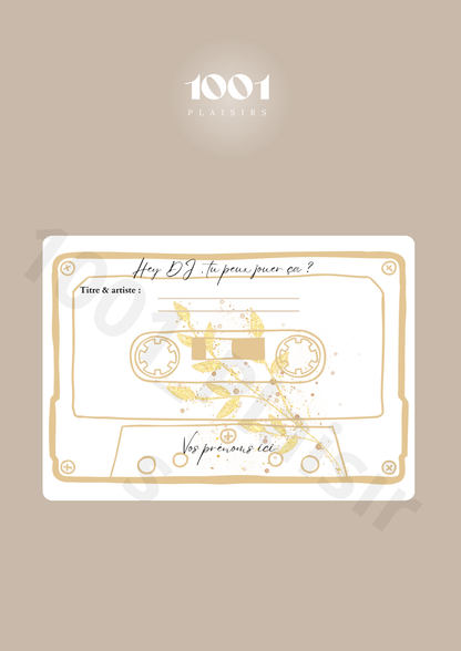 Cartes DJ, song request (Lot de 10)