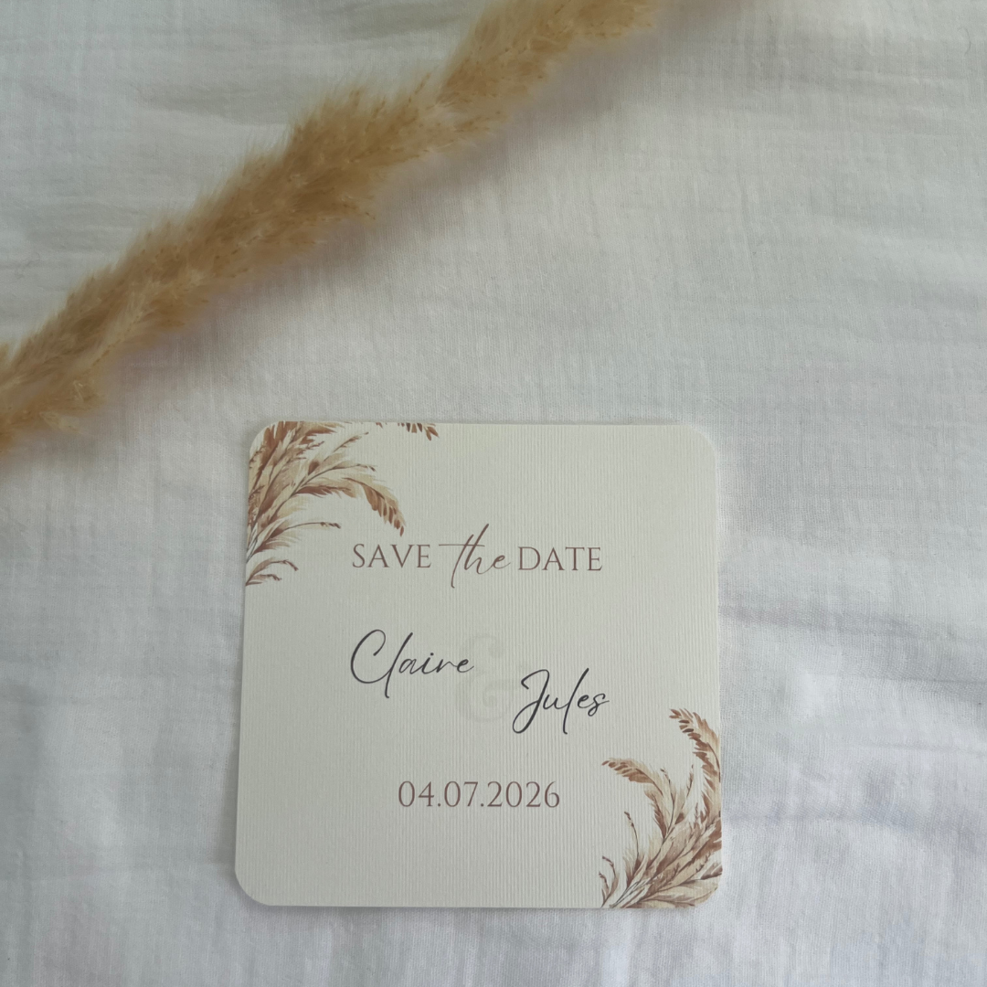 Save the Date – Modèles Pampa & Eucalyptus