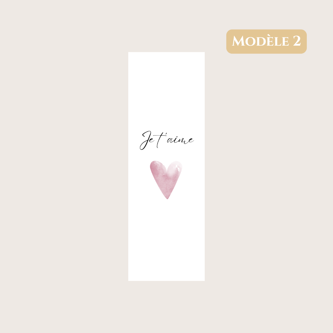 Marque page "Je t'aime"