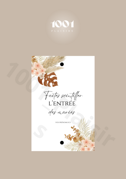 Étiquettes cierges magiques (Lot de 20)