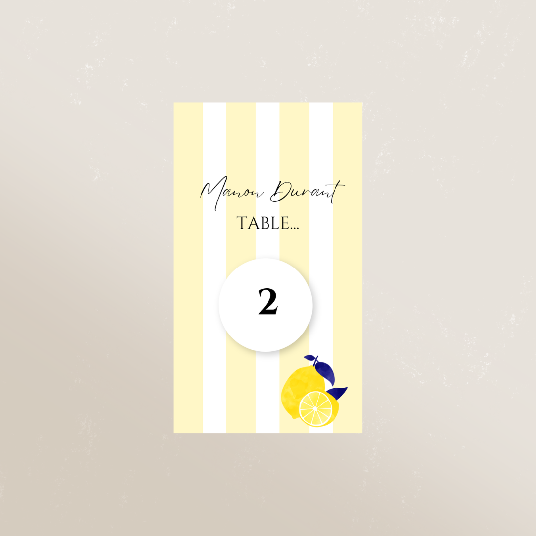 Carte à gratter - "Plan de table"