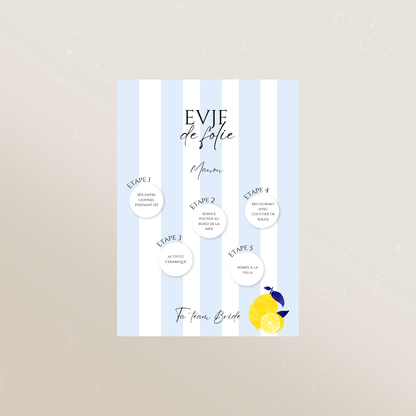 Programme à gratter EVJF