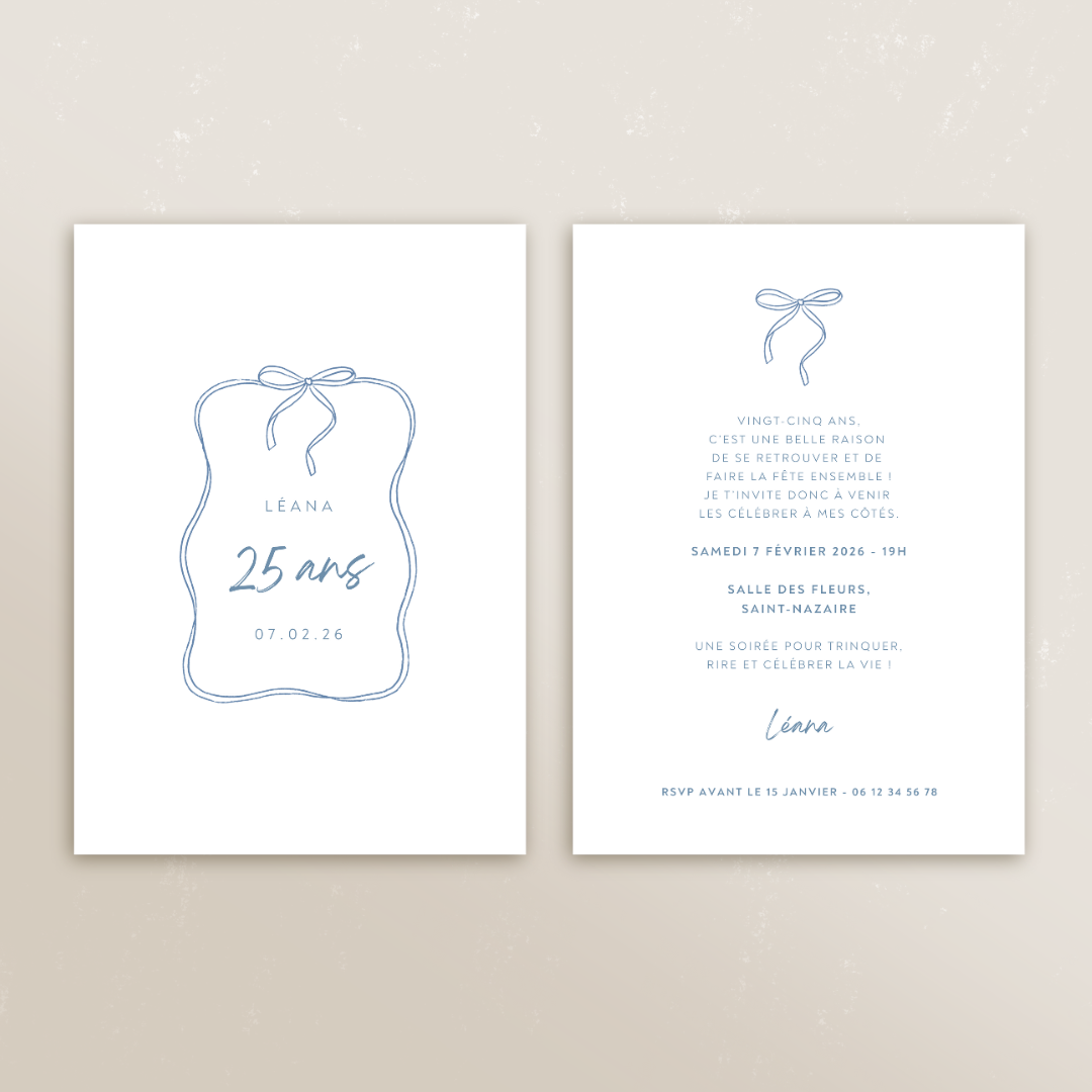 Faire-part Nœud Prestige