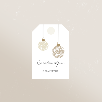Étiquettes cadeaux de Noël