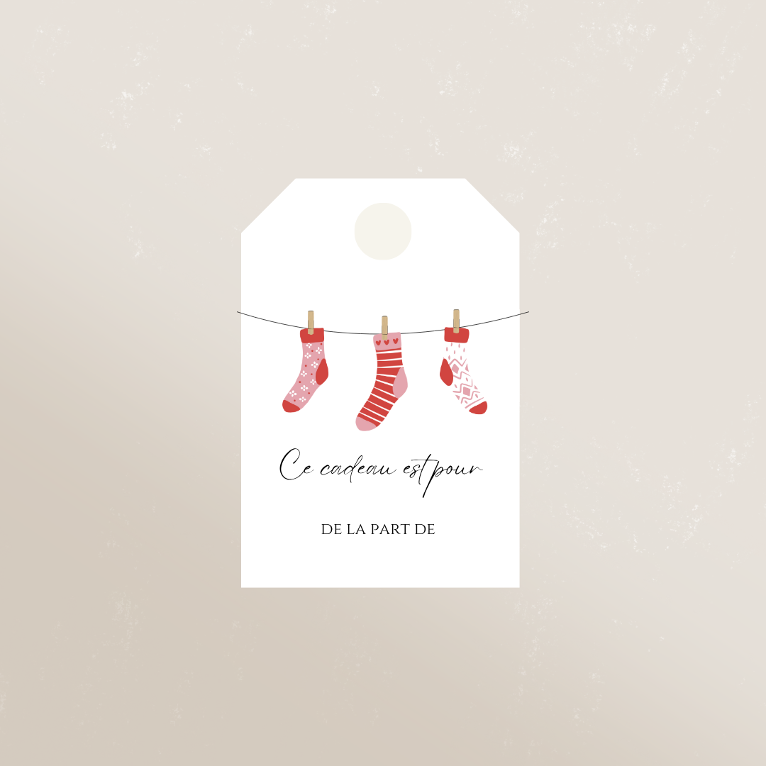 Étiquettes cadeaux de Noël