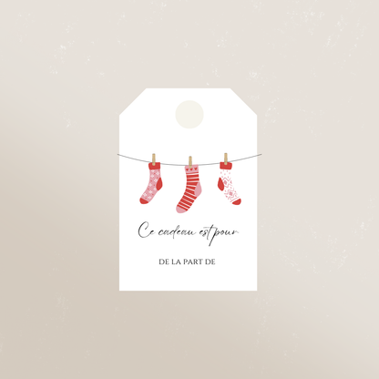 Étiquettes cadeaux de Noël
