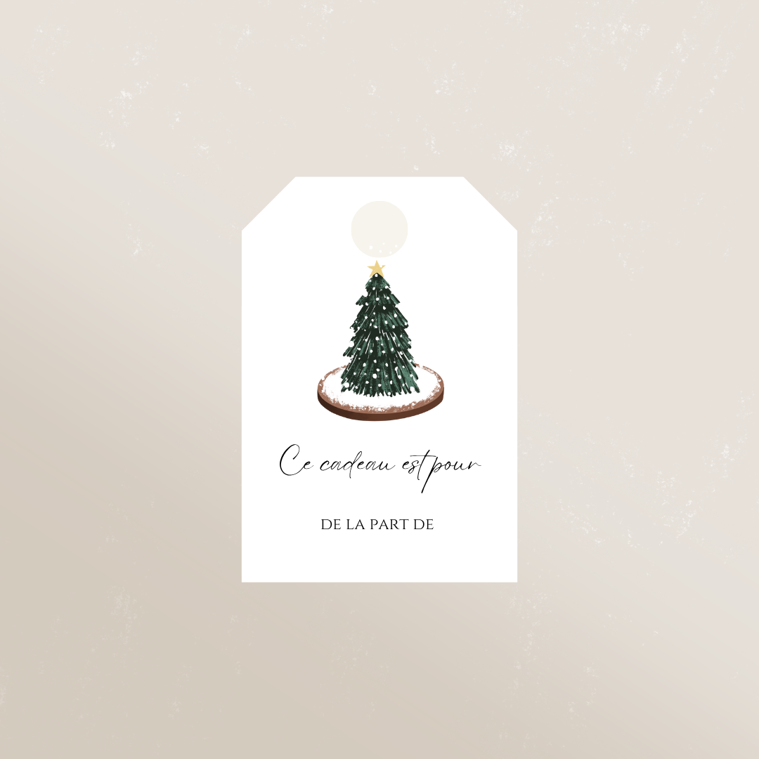 Étiquettes cadeaux de Noël