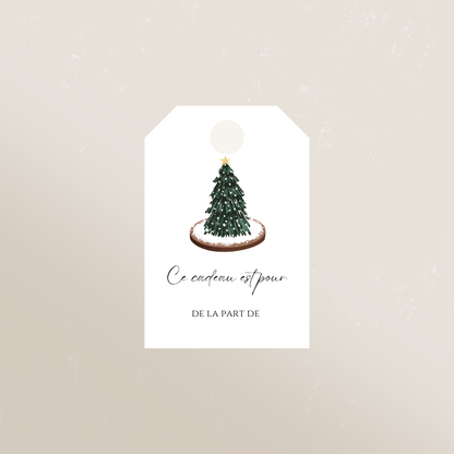 Étiquettes cadeaux de Noël
