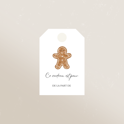 Étiquettes cadeaux de Noël