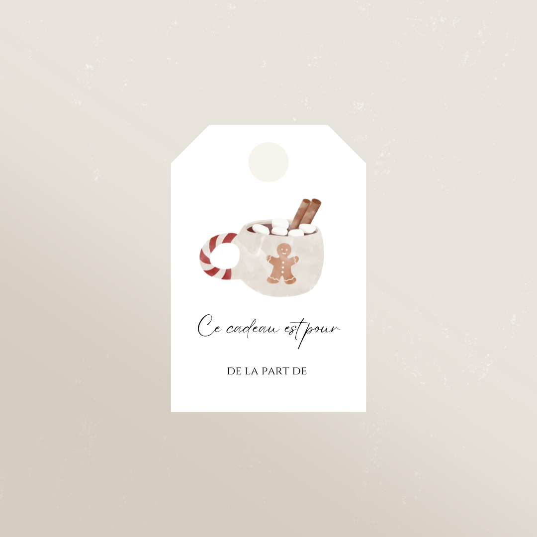 Étiquettes cadeaux de Noël