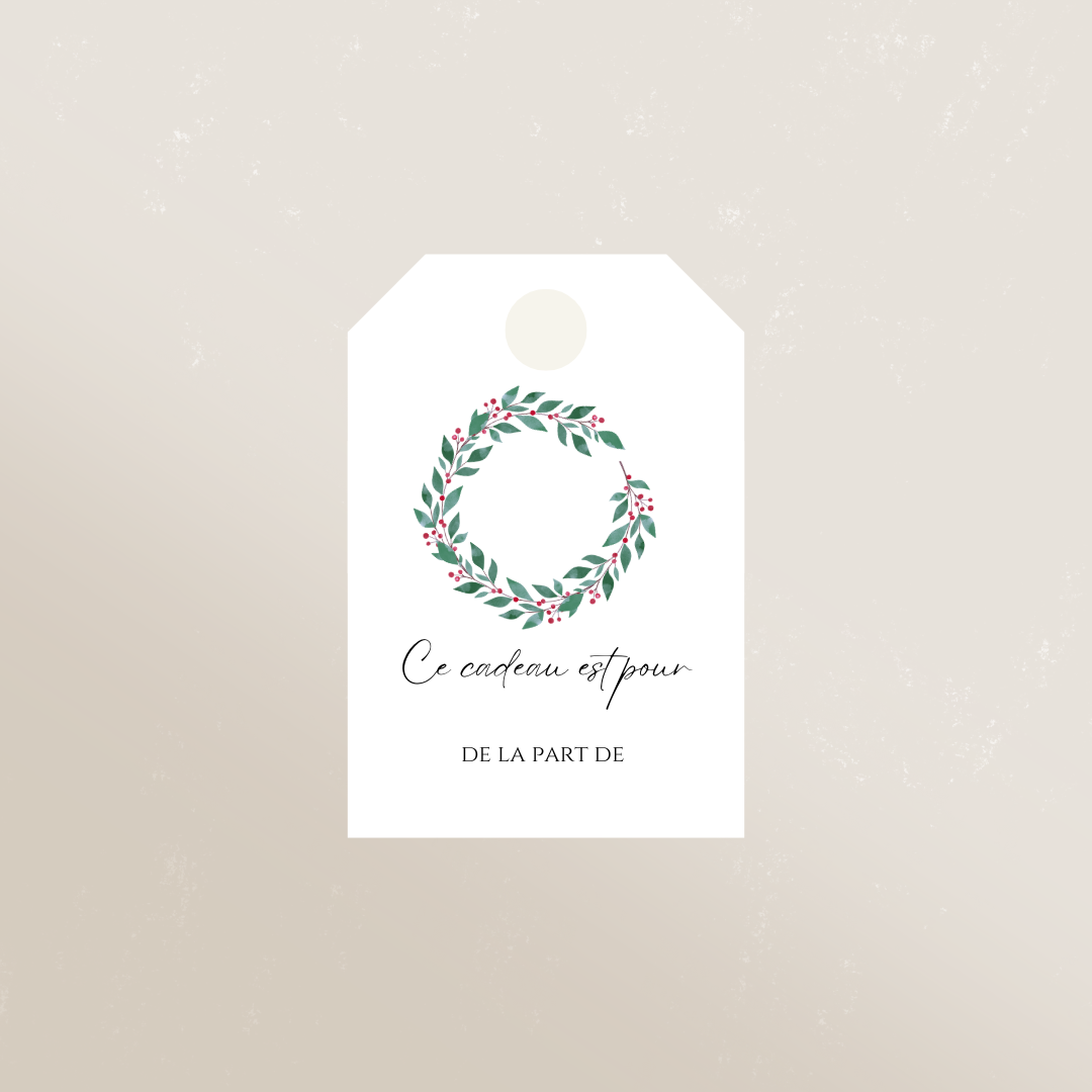 Étiquettes cadeaux de Noël