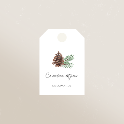 Étiquettes cadeaux de Noël