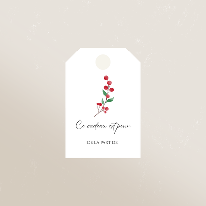 Étiquettes cadeaux de Noël