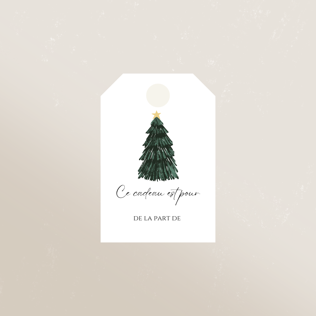Étiquettes cadeaux de Noël