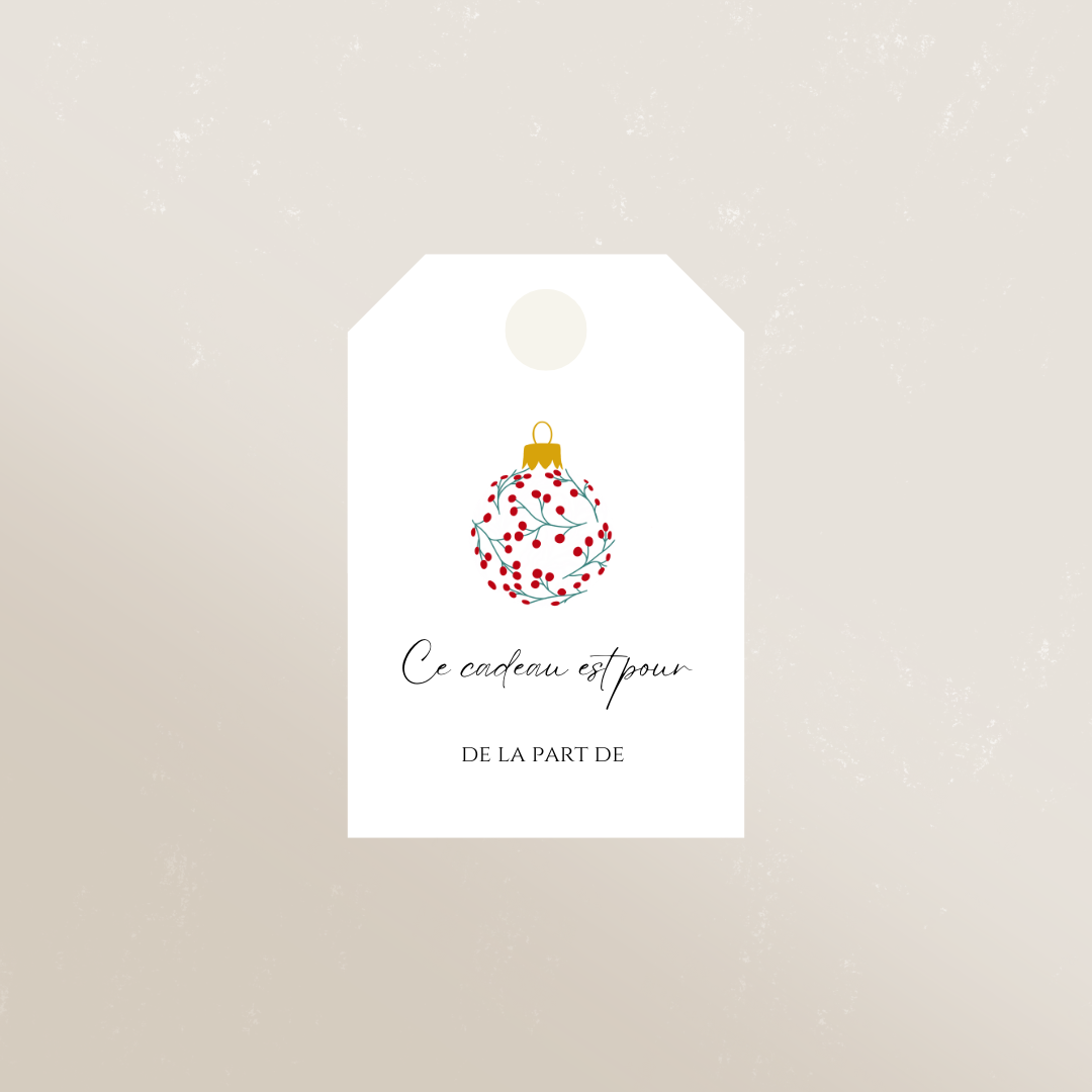 Étiquettes cadeaux de Noël