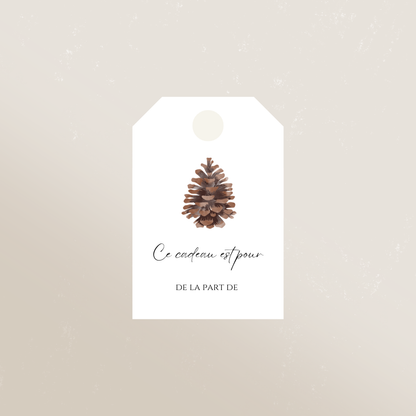 Étiquettes cadeaux de Noël