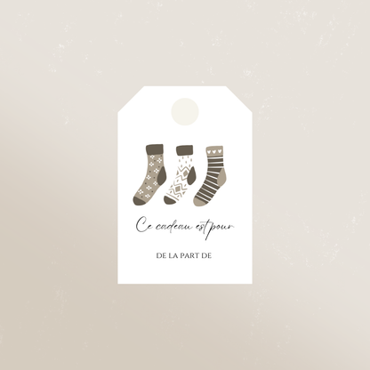 Étiquettes cadeaux de Noël