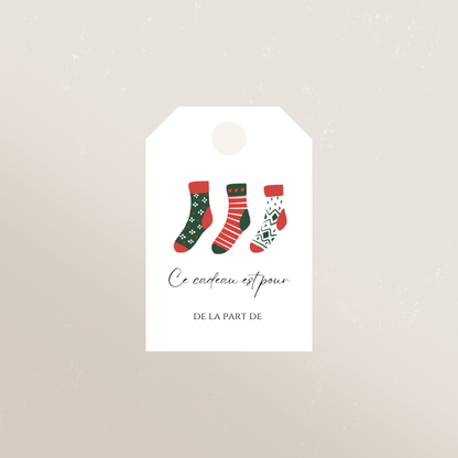 Étiquettes cadeaux de Noël