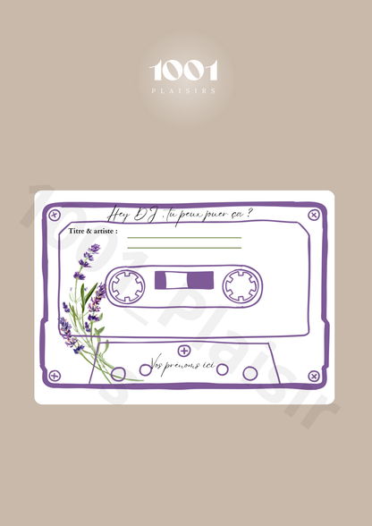 Cartes DJ, song request (Lot de 10)
