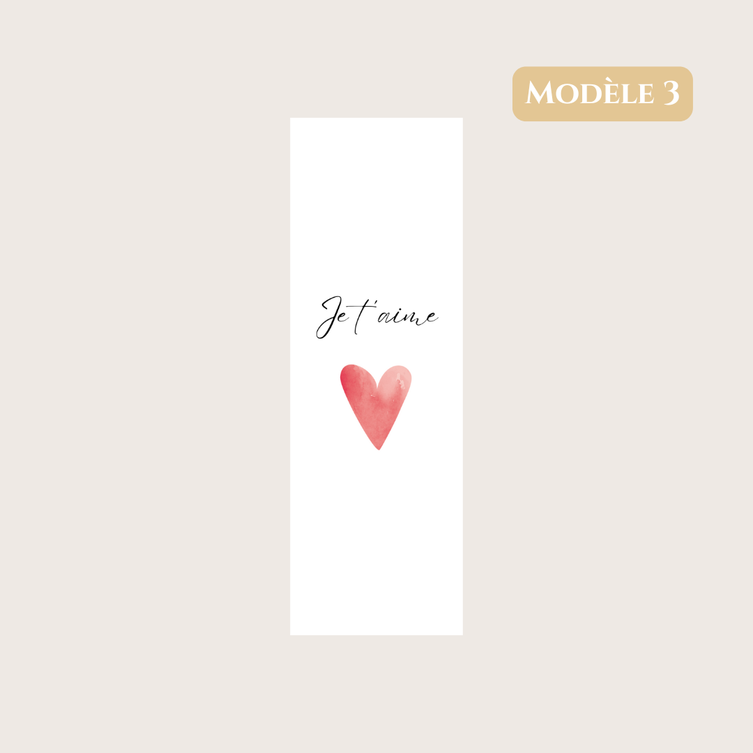 Marque page "Je t'aime"