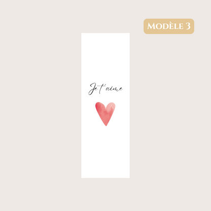 Marque page "Je t'aime"