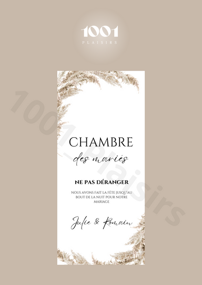 Cintre de porte mariés