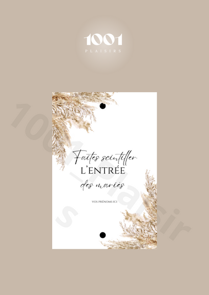 Étiquettes cierges magiques (Lot de 20)