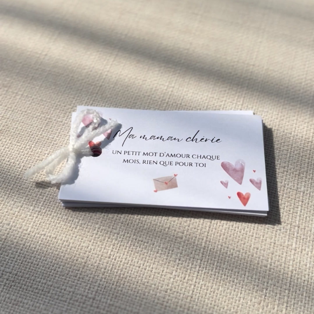 Carnet "mots d'amour"
