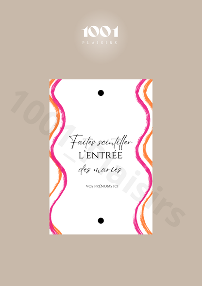 Étiquettes cierges magiques (Lot de 20)