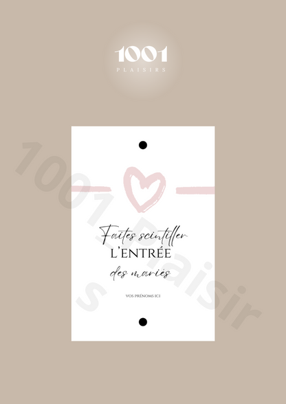 Étiquettes cierges magiques (Lot de 20)