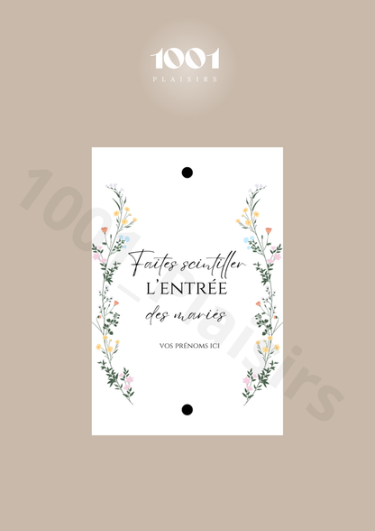 Étiquettes cierges magiques (Lot de 20)