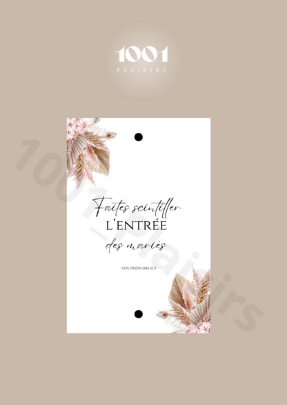 Étiquettes cierges magiques (Lot de 20)