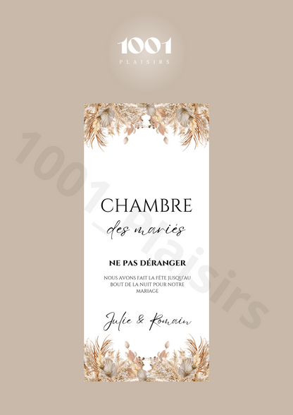 Cintre de porte mariés