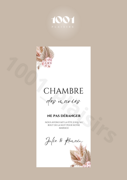 Cintre de porte mariés