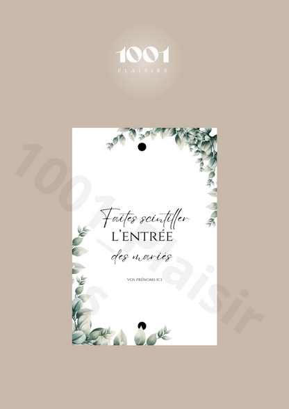 Étiquettes cierges magiques (Lot de 20)