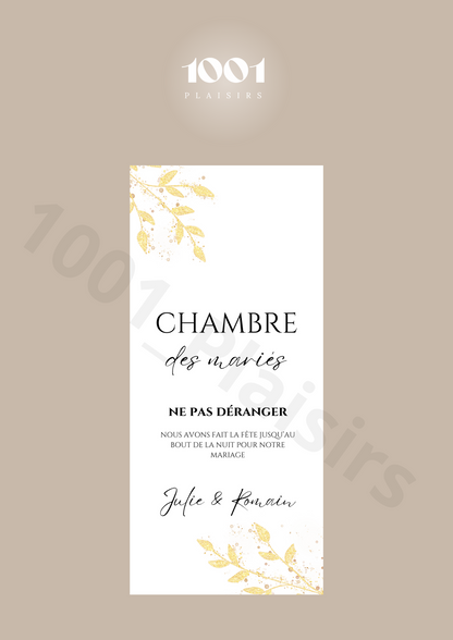 Cintre de porte mariés