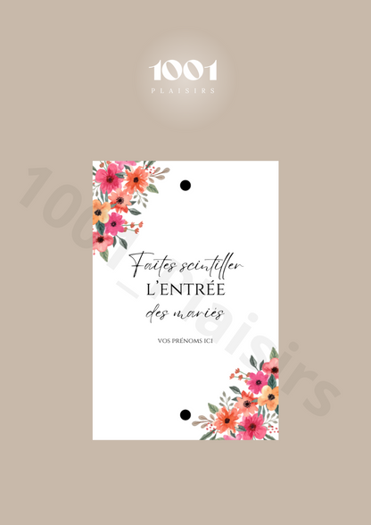 Étiquettes cierges magiques (Lot de 20)