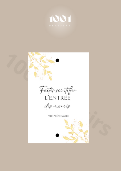 Étiquettes cierges magiques (Lot de 20)