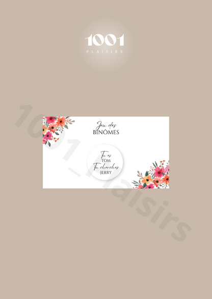 Jeu des binômes (Lot de 10)