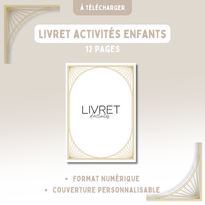 Livret activités enfants thème Gatsby