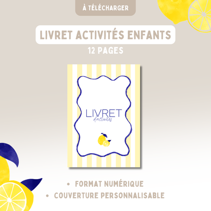 Livret activités enfants Alchimie