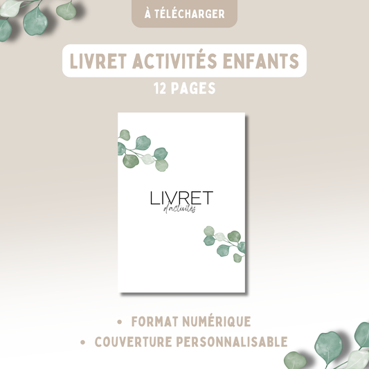 Livret activités enfants Alliance