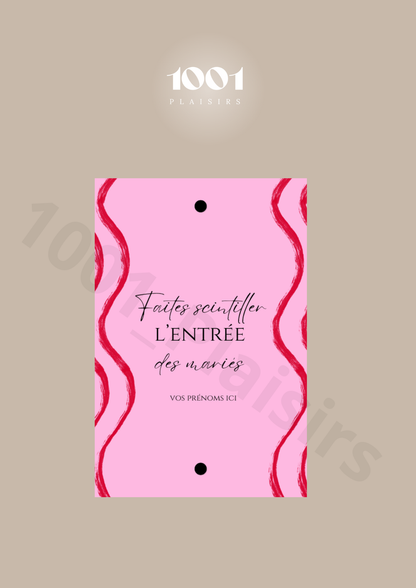 Étiquettes cierges magiques (Lot de 20)