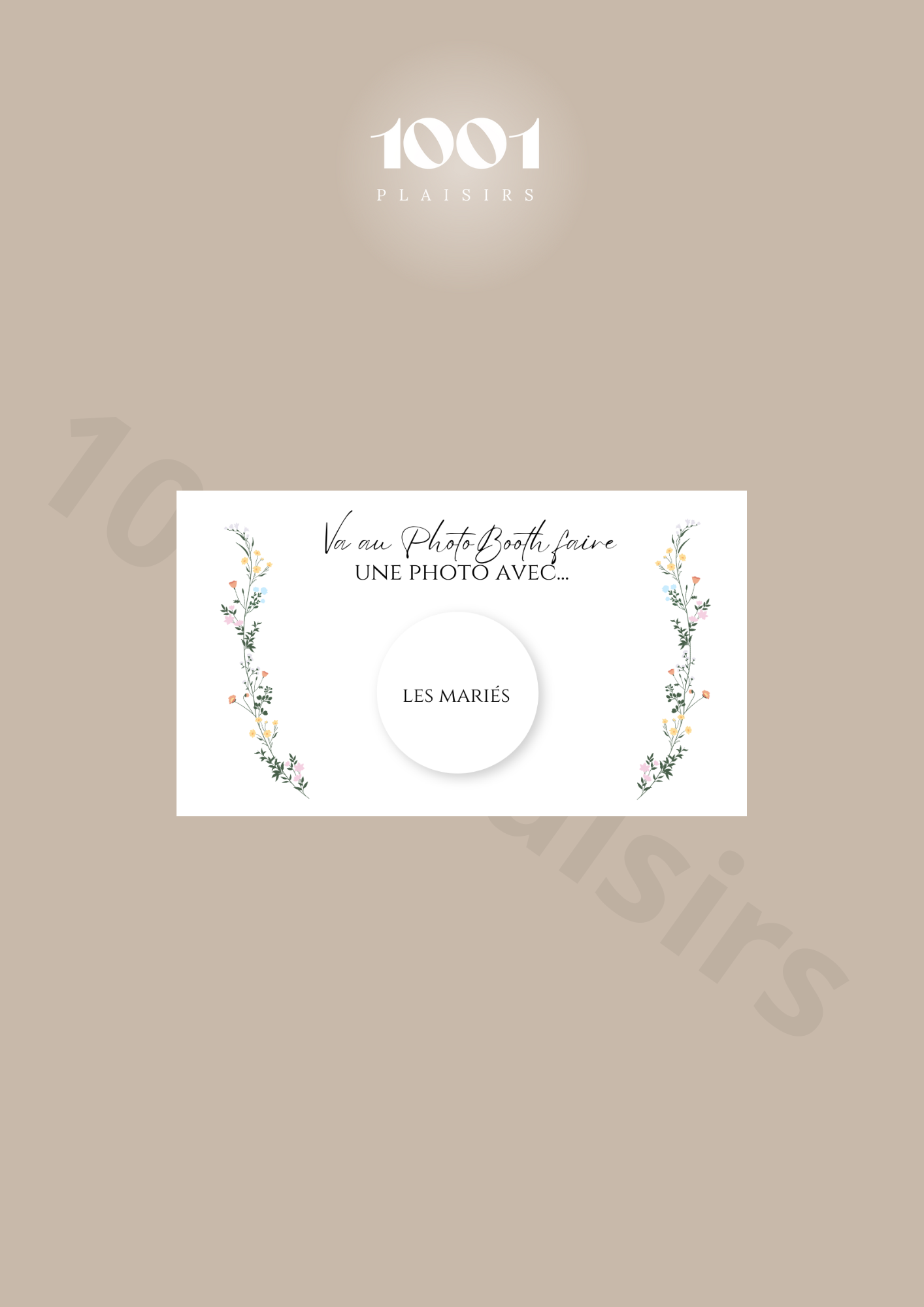 Jeu PhotoBooth caractéristiques / prénoms (Lot de 10)