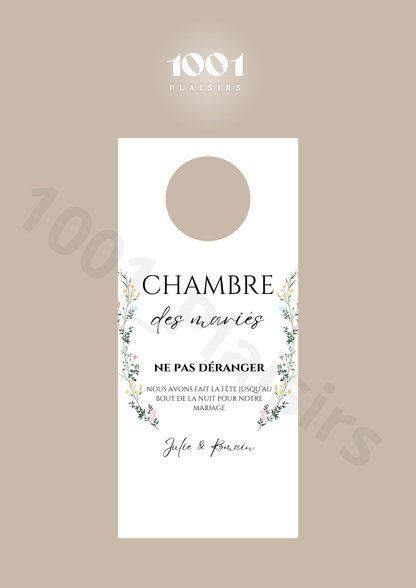 Cintre de porte mariés