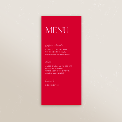 Menu rectangle 9,9 x 21 cm