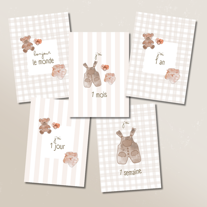 Cartes étapes bébé